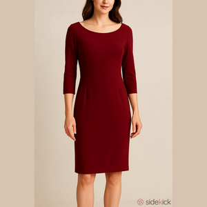 Jolibel Fully Lined Dress Size 6 Colour Red Made in Canada